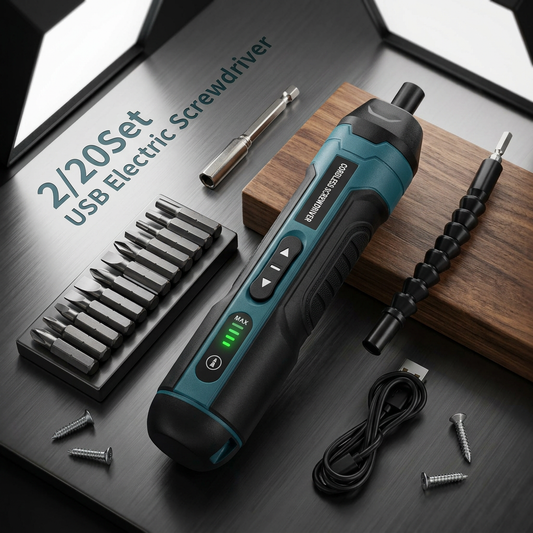QuickFix Electric Screwdriver - 20 Piece Set