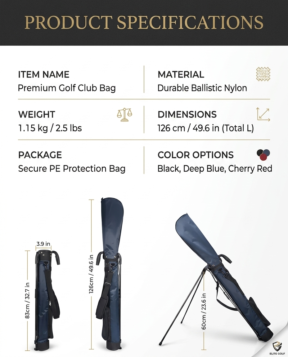Lightweight Golf Stand Bag – Carry Less, Play More