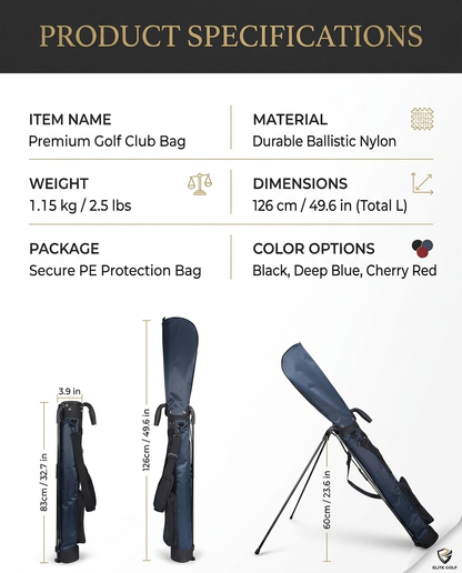 Lightweight Golf Stand Bag – Carry Less, Play More