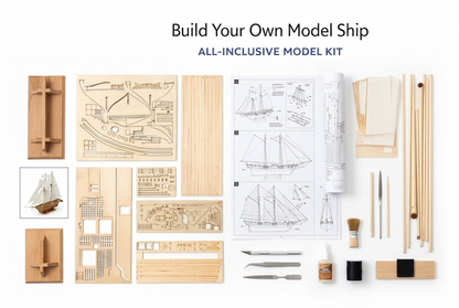 DIY Wooden Sailboat Display Model