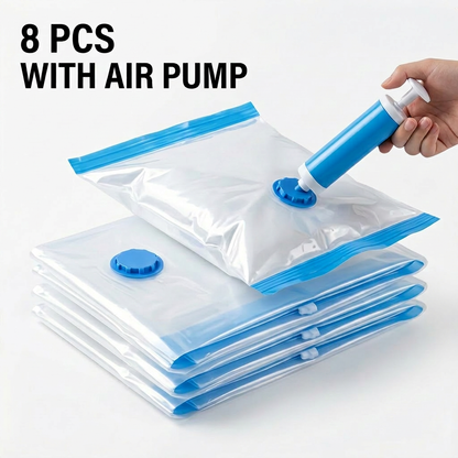 Space-Saving Vacuum Storage Bags – Pump Included