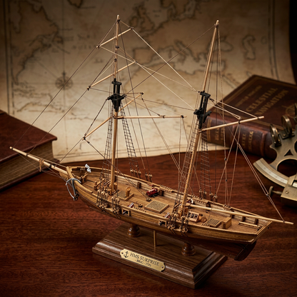 DIY Wooden Sailboat Display Model