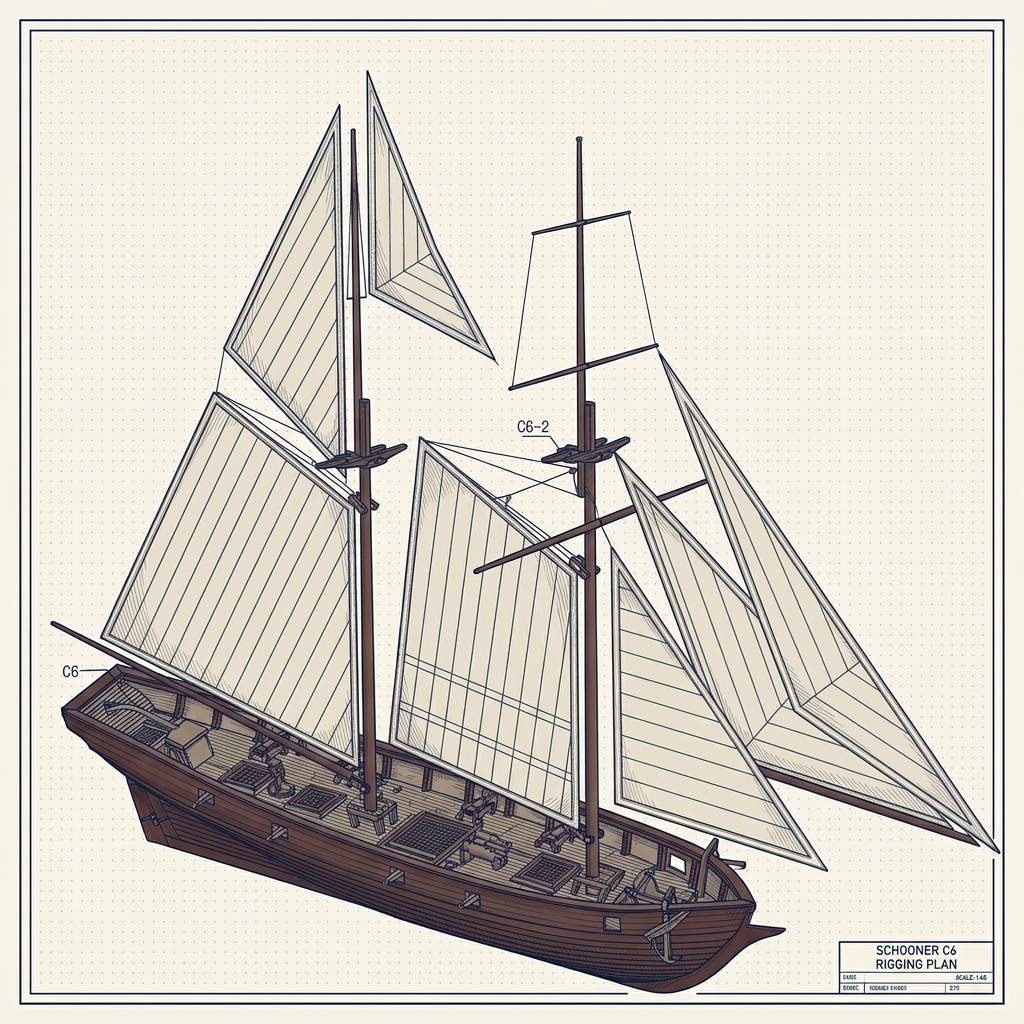 DIY Wooden Sailboat Display Model