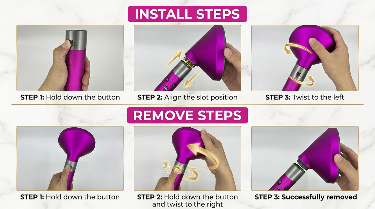 Airwrap-Compatible Styling Attachments