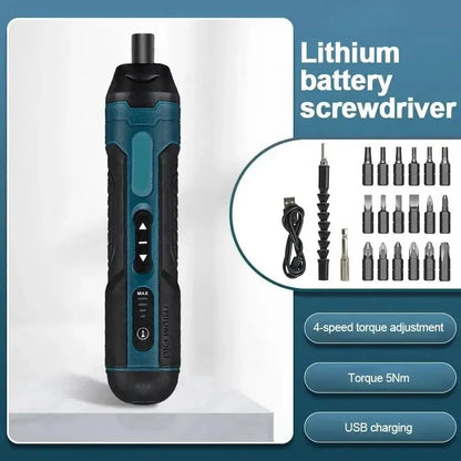 QuickFix Electric Screwdriver - 20 Piece Set
